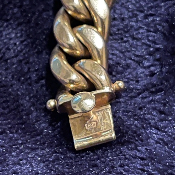 12 mm yellow gold cuban link chain 10k  82.9 grams 24” . - Picture 5 of 5